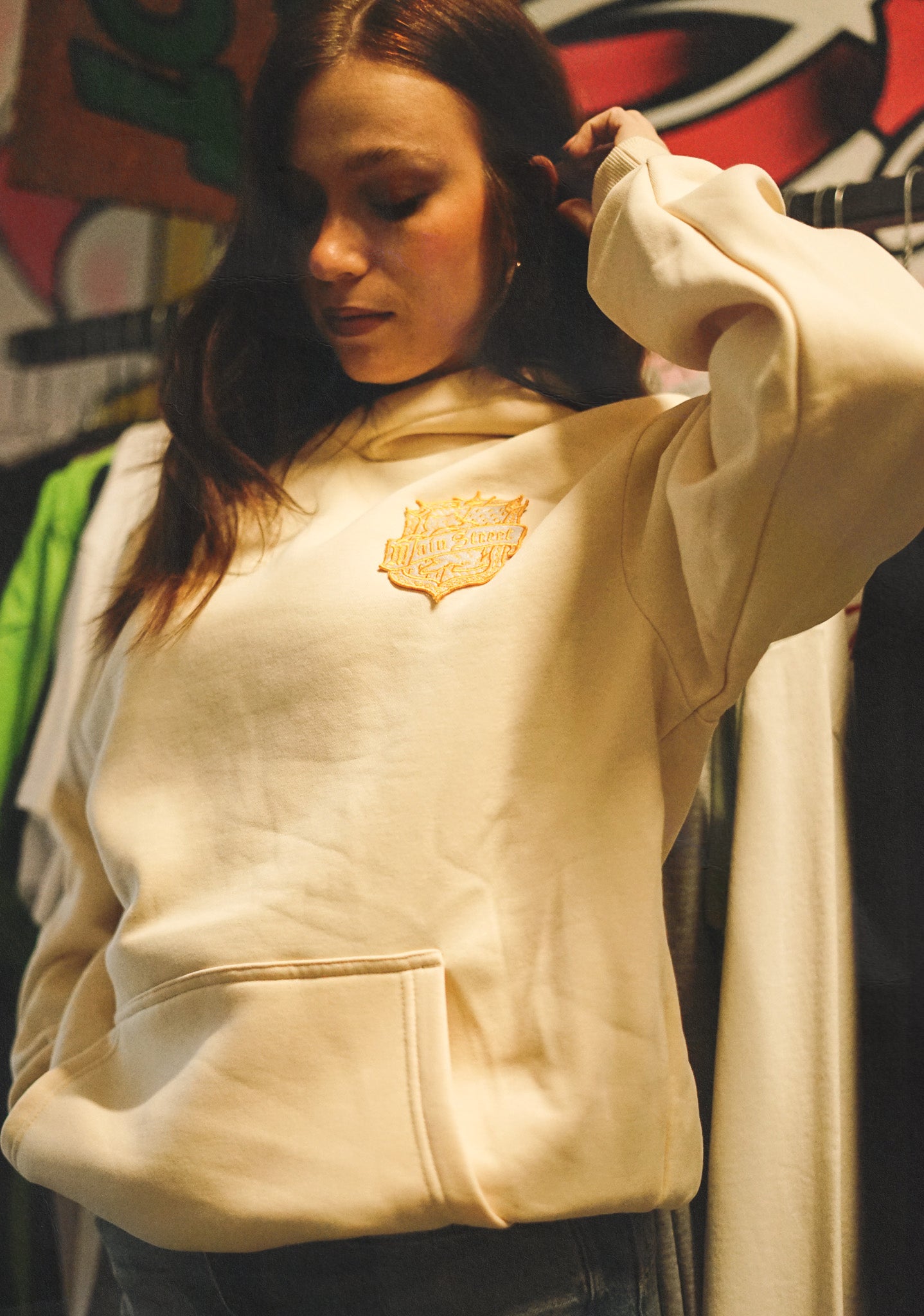 Felpa Tassorosso w/ Embroidered Patch