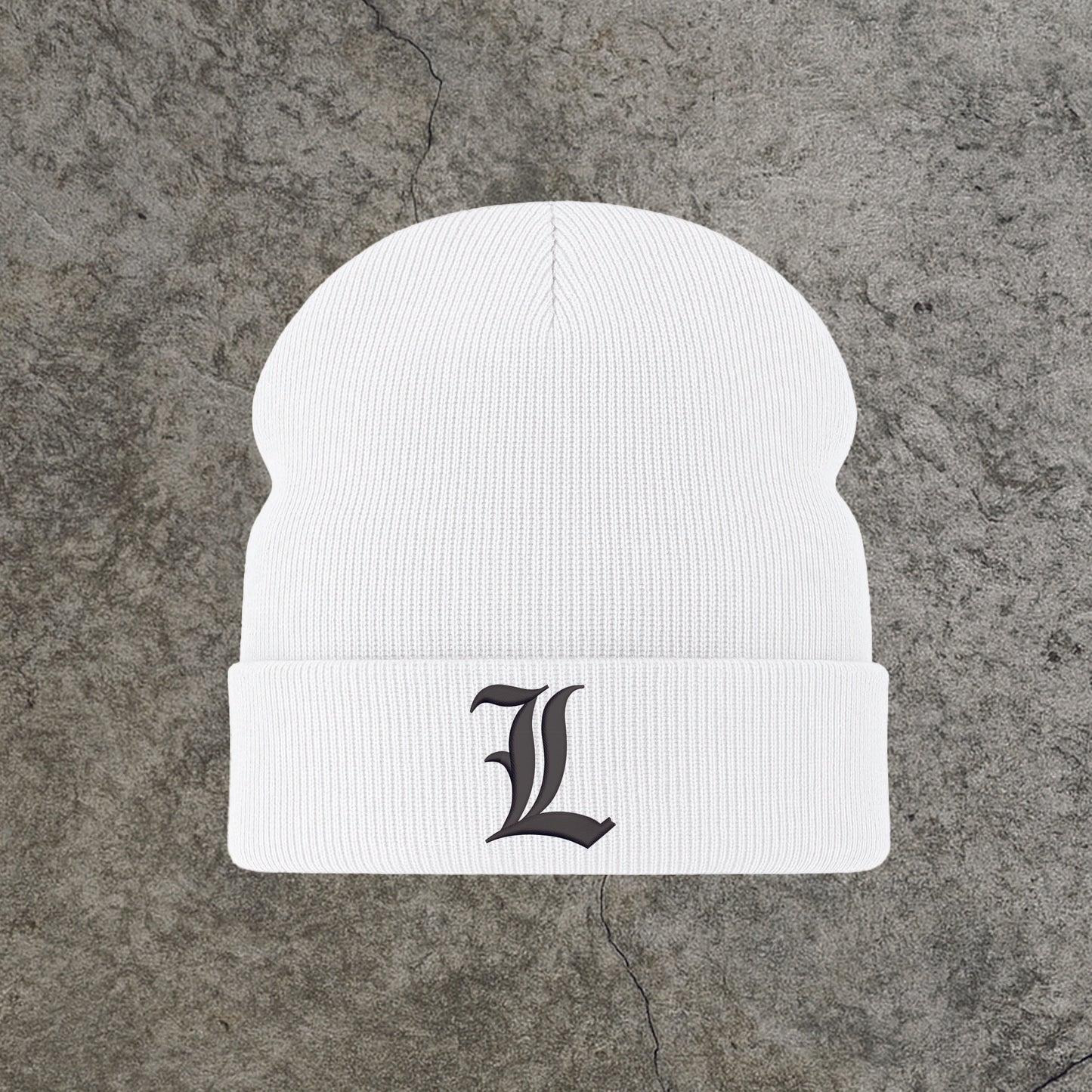 Beanie Embroidered L