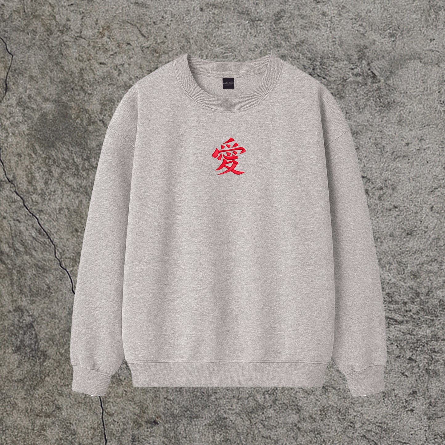 Sweatshirt Crewneck Embroidery Gaara