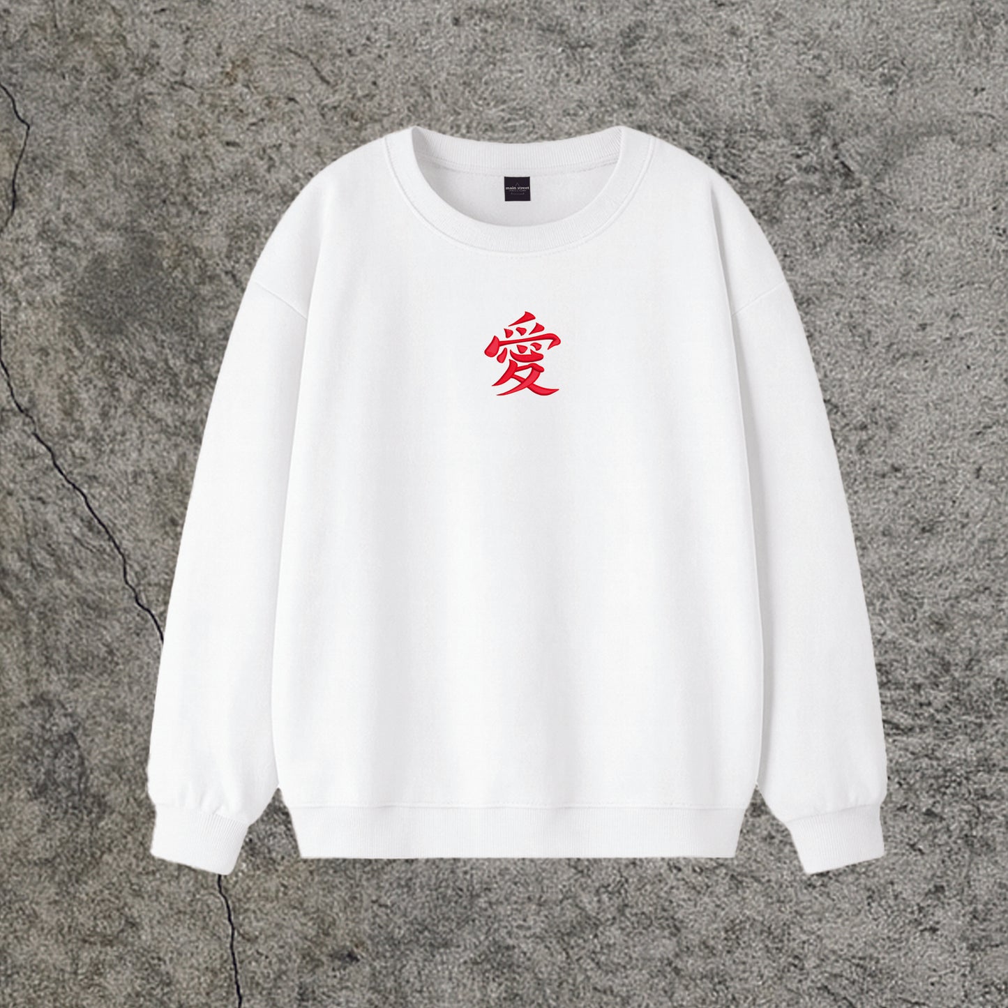 Sweatshirt Crewneck Embroidery Gaara