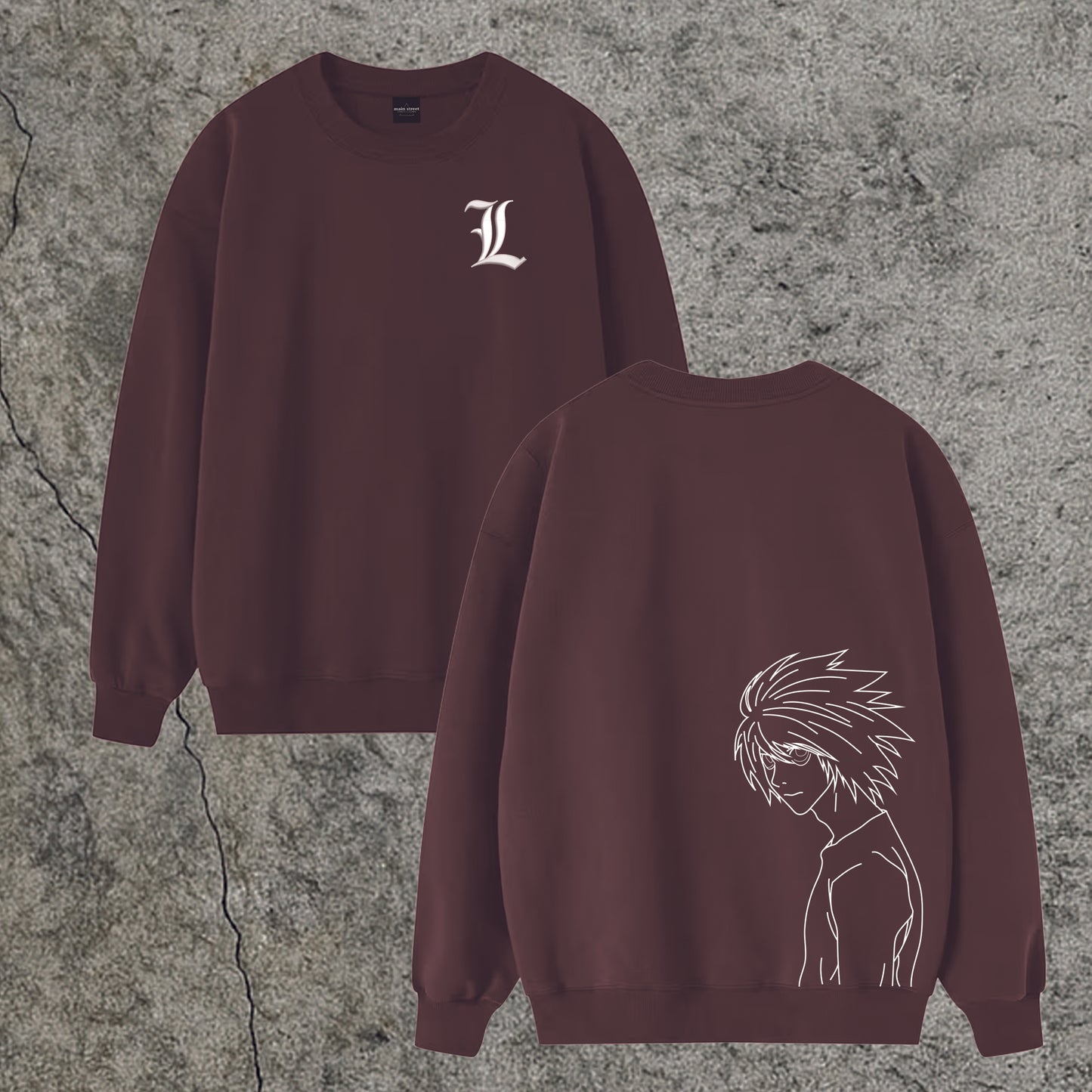 Sweatshirt Crewneck Embroidery L