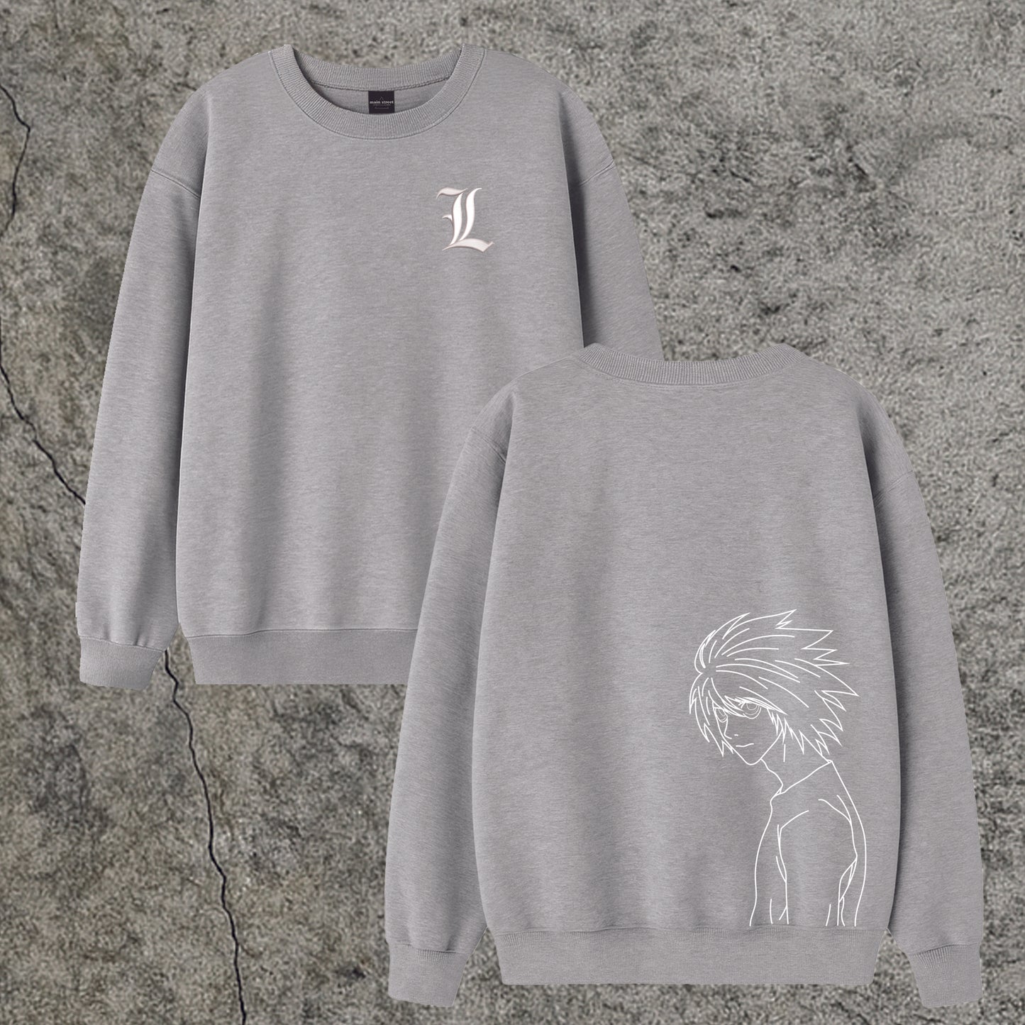 Sweatshirt Crewneck Embroidery L