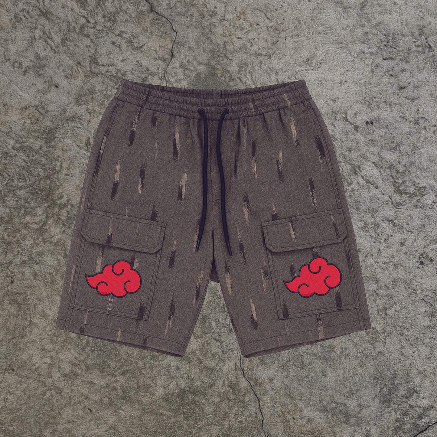Shorts Akatsuki w/ Embroidered Patch
