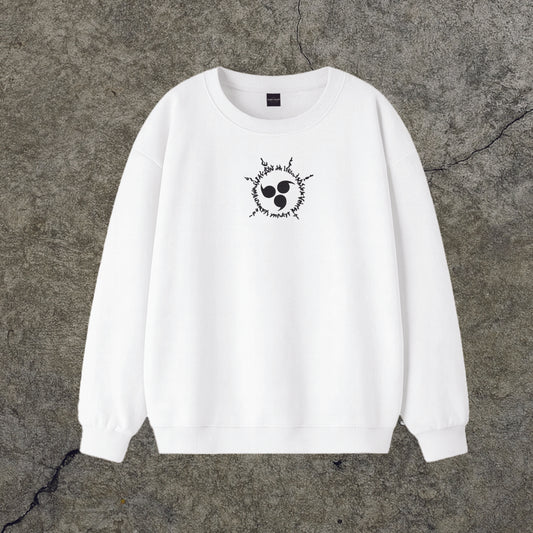 Sweatshirt Crewneck Embroidery Sasuke