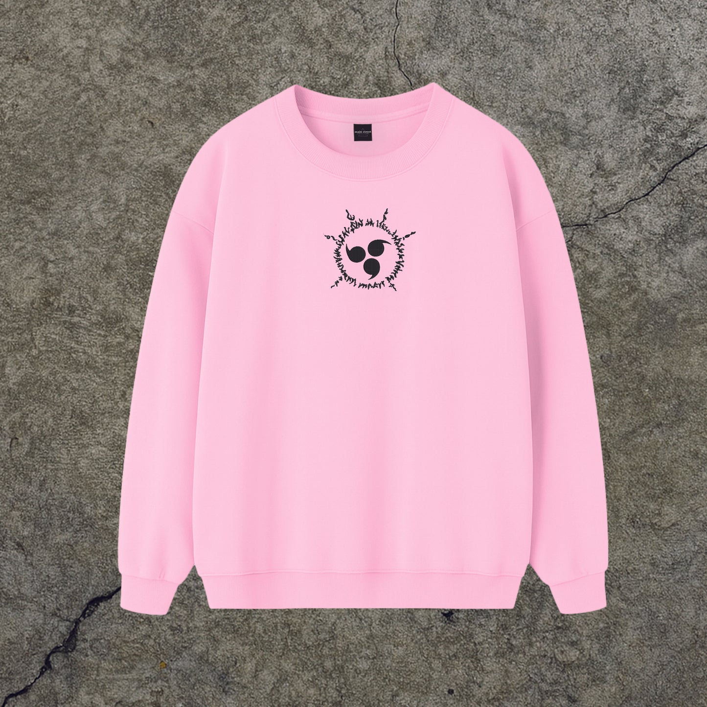 Sweatshirt Crewneck Embroidery Sasuke