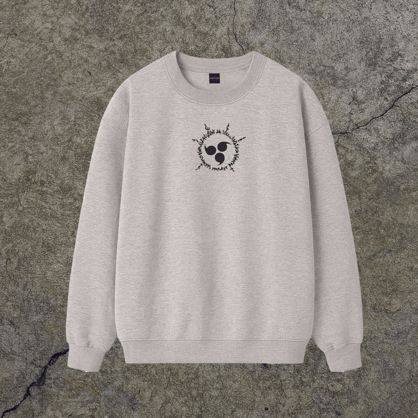 Sweatshirt Crewneck Embroidery Sasuke