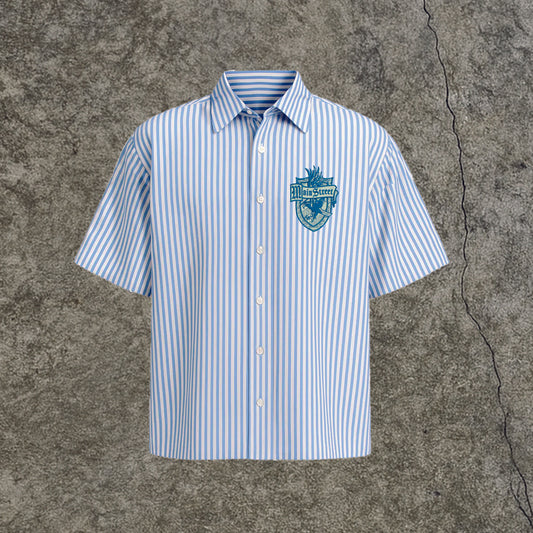 Camicia Manica Corta Corvonero w/ Embroidered Patch