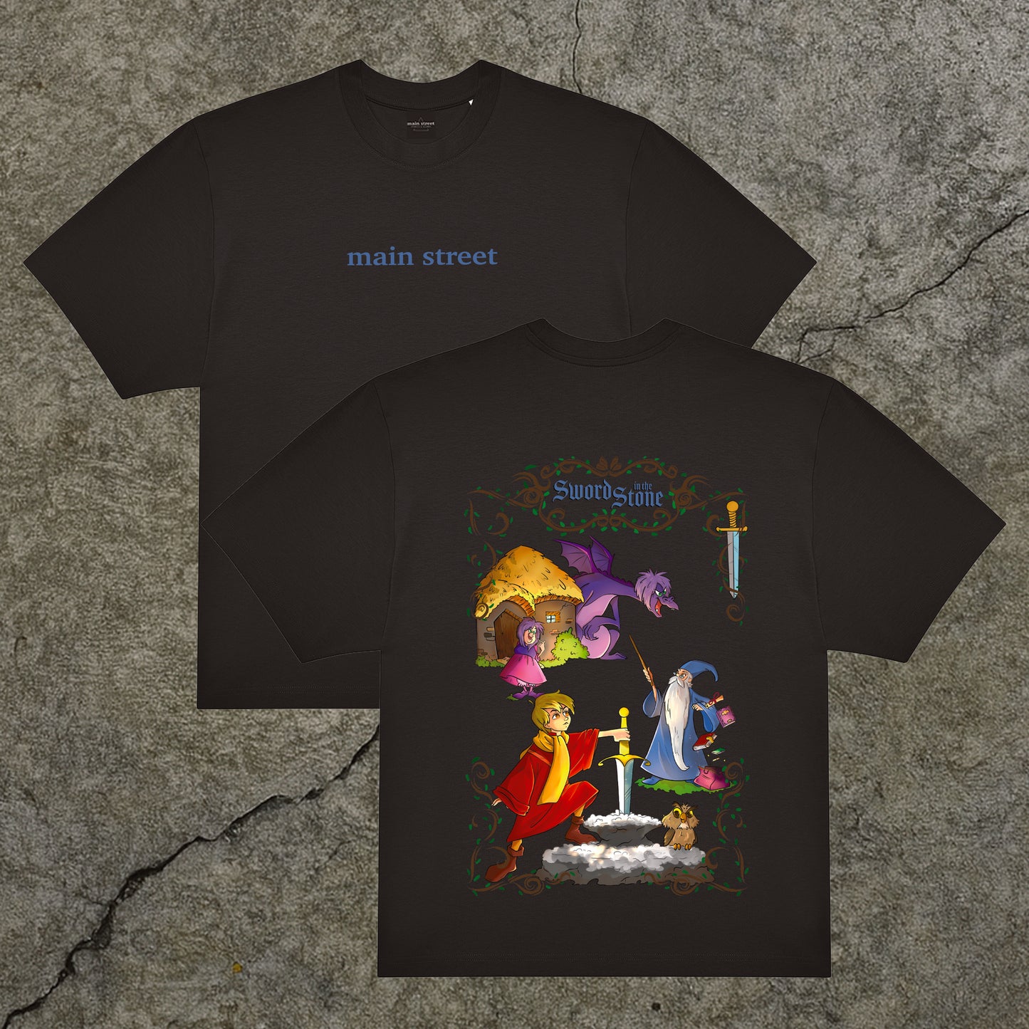 T-Shirt Spada nella Roccia