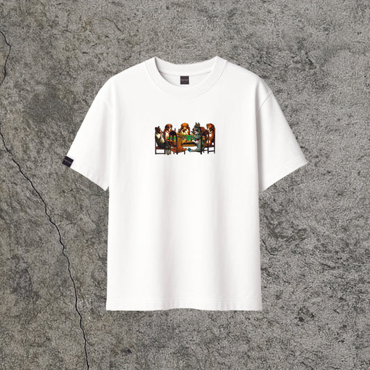 T-Shirt Dogs Playing Yu-Gi