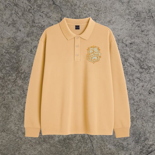 Polo Maniche Lunghe Tassorosso w/ Embroidered Patch