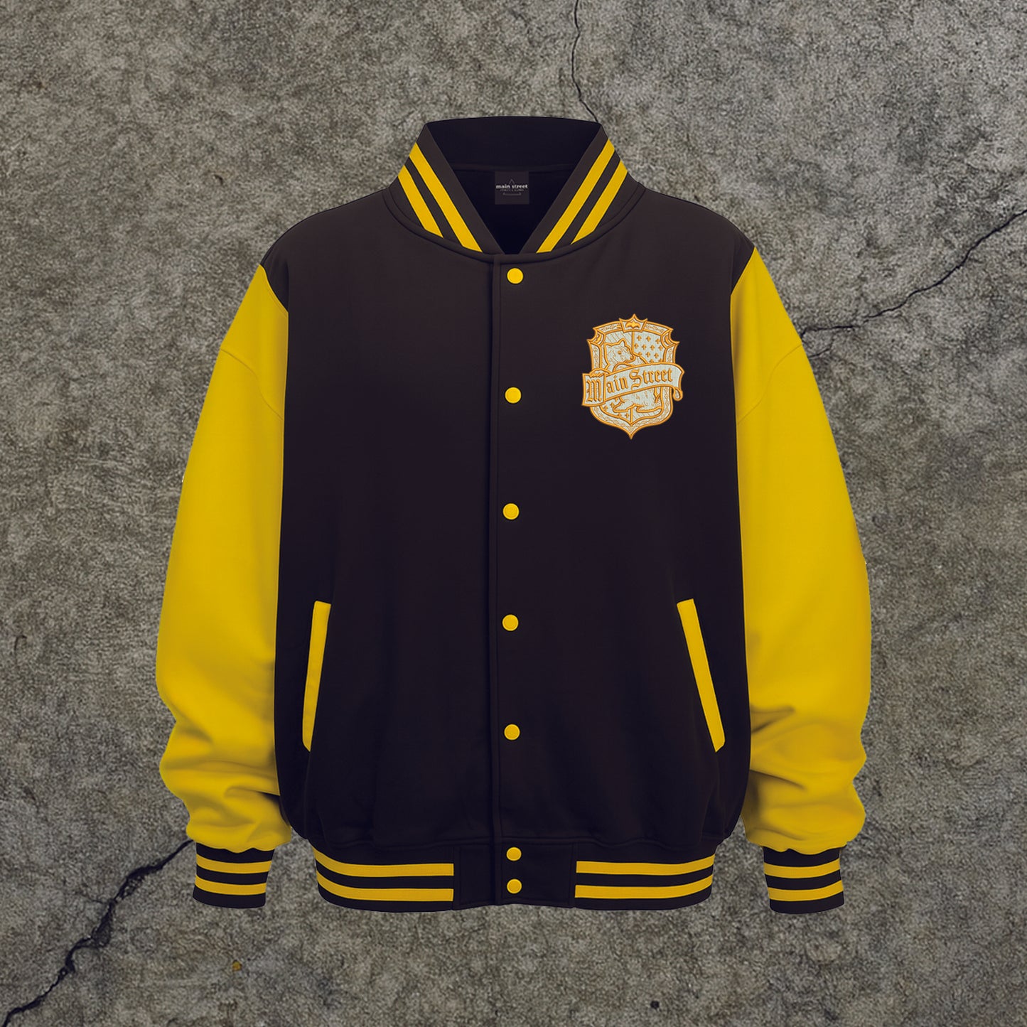 Varsity Jacket Tassorosso w/ Embroidered Patch