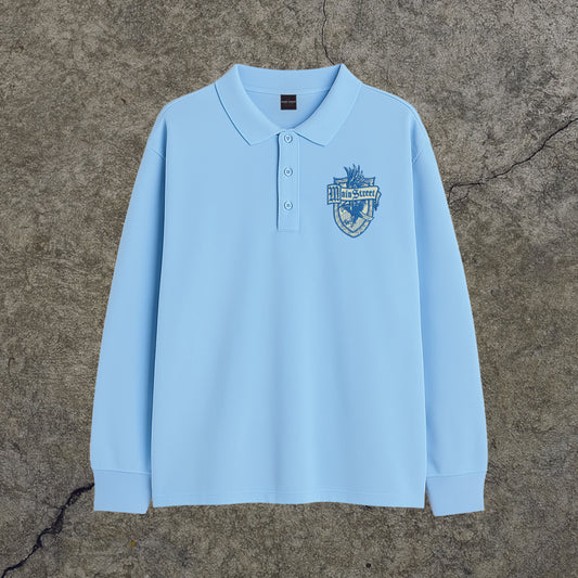 Polo Maniche Lunghe Corvonero w/ Embroidered Patch