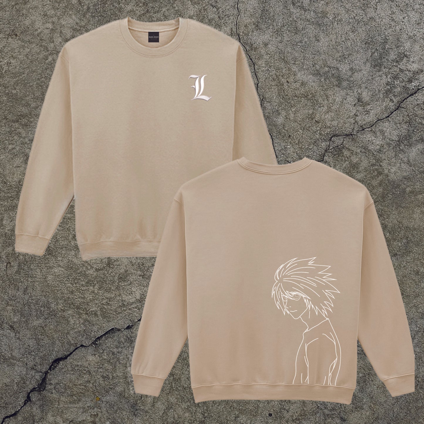 Sweatshirt Crewneck Embroidered L