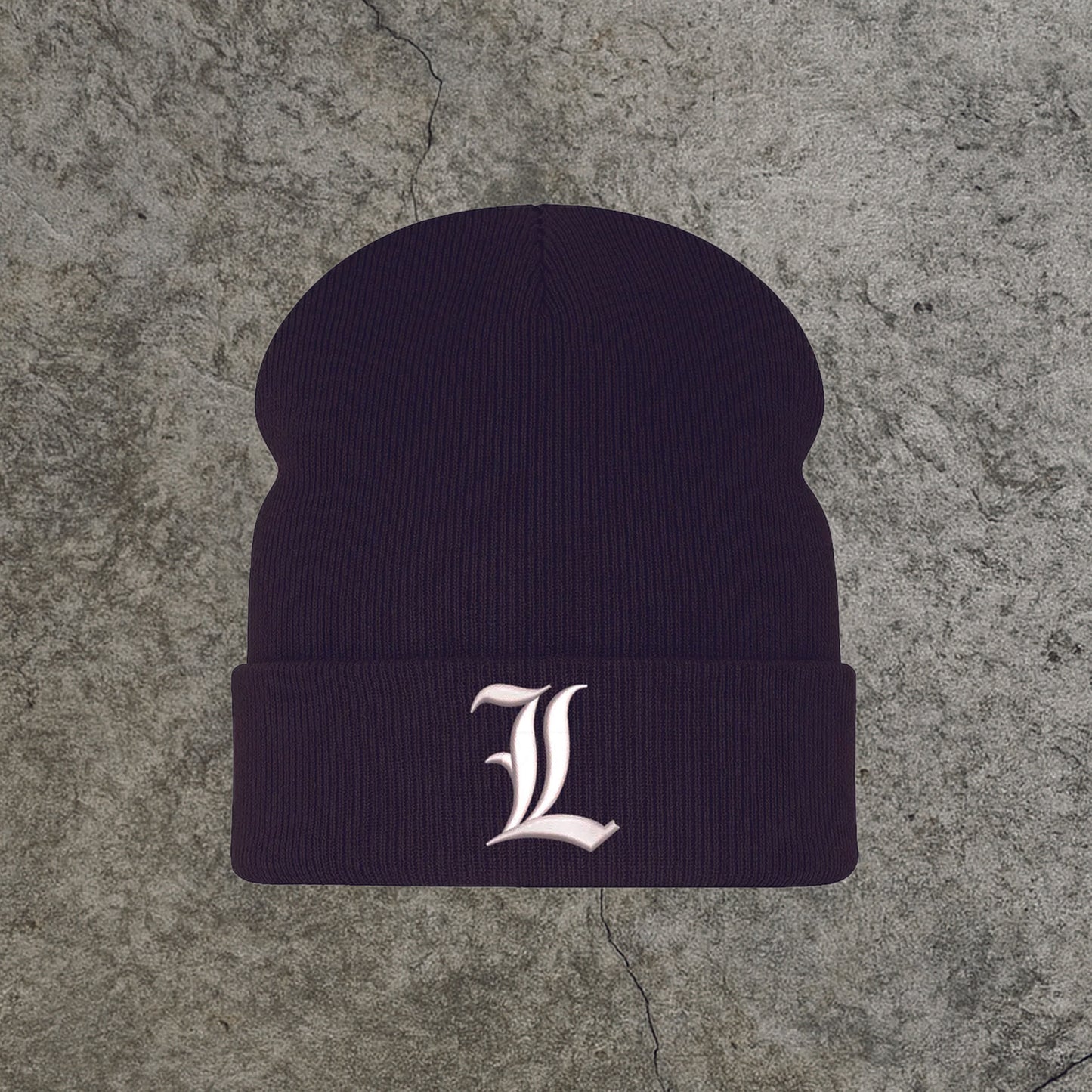 Beanie Embroidered L