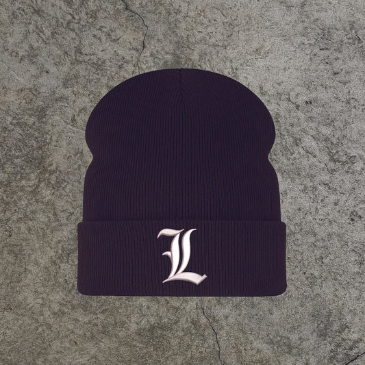 Beanie Embroidered L