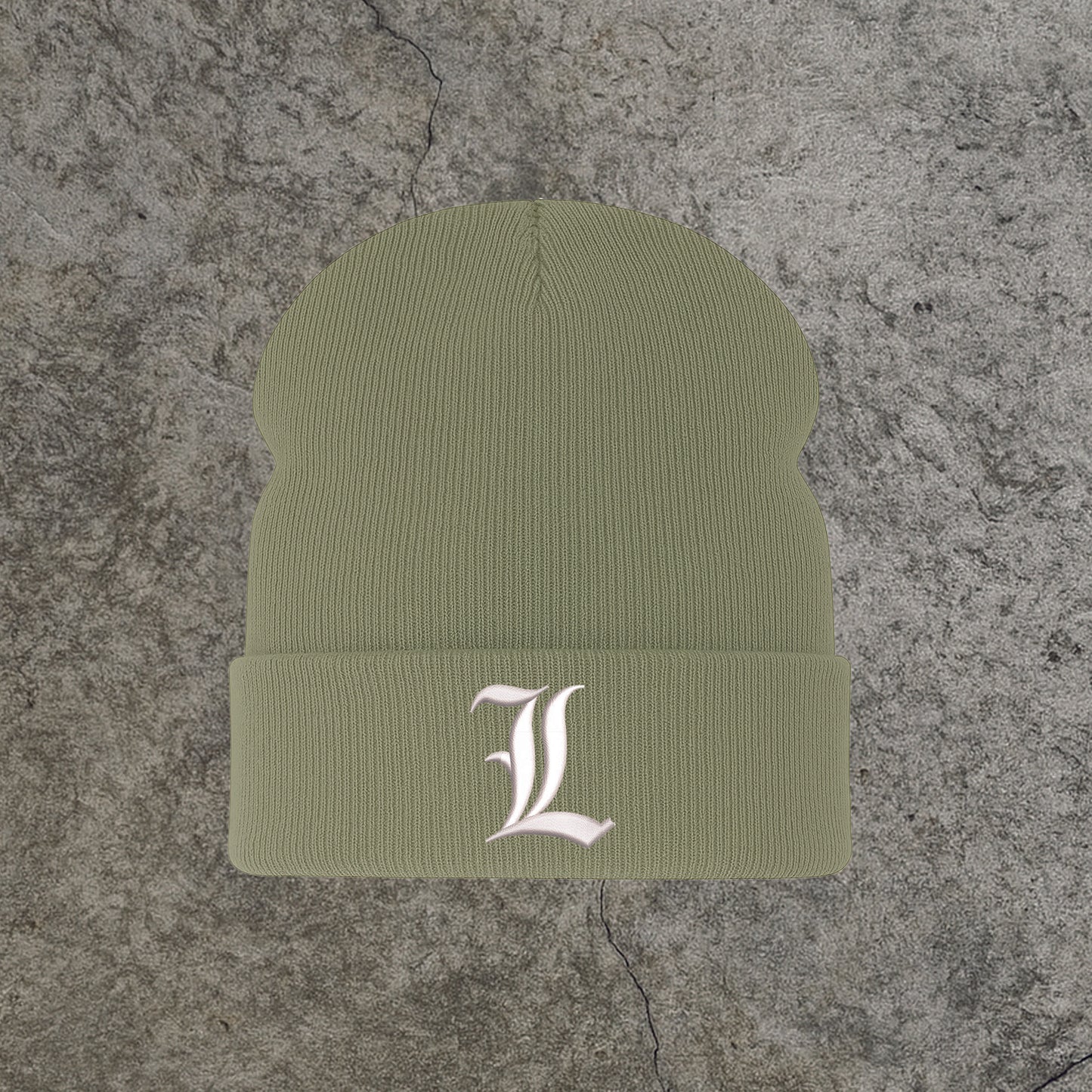 Beanie Embroidered L