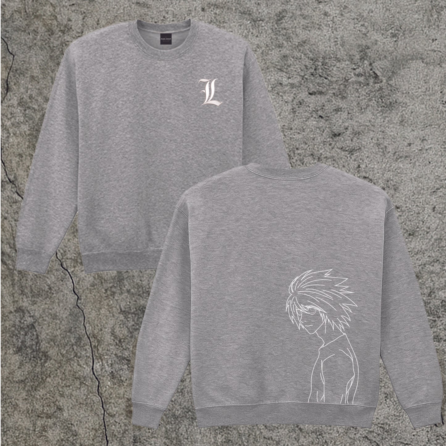 Sweatshirt Crewneck Embroidered L